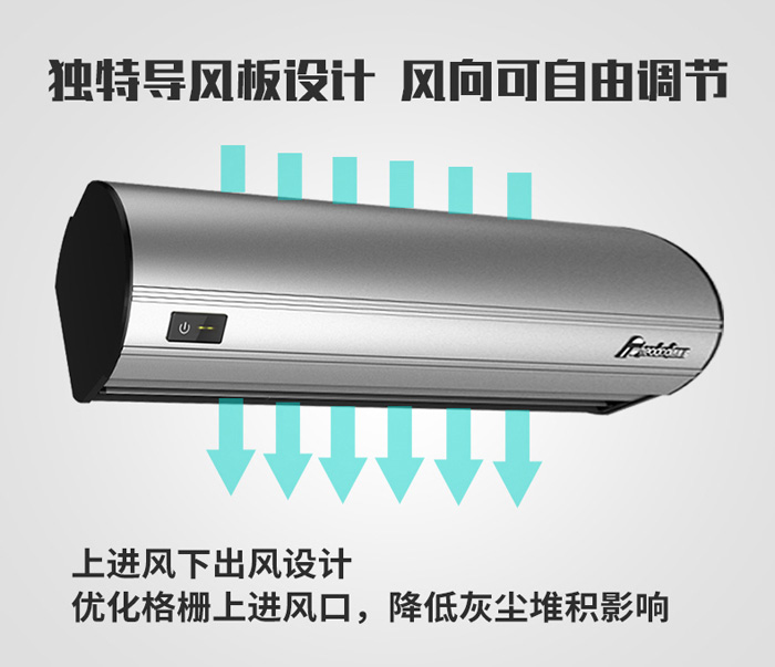 獨特導風板設備，風向可自由調(diào)節(jié)