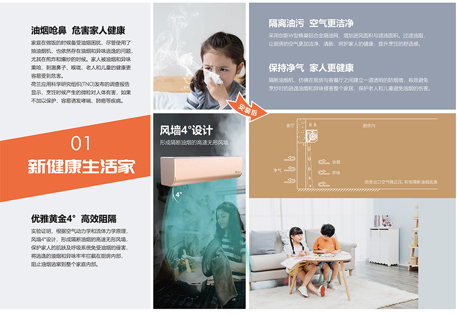 隔斷油煙機，新健康生活家